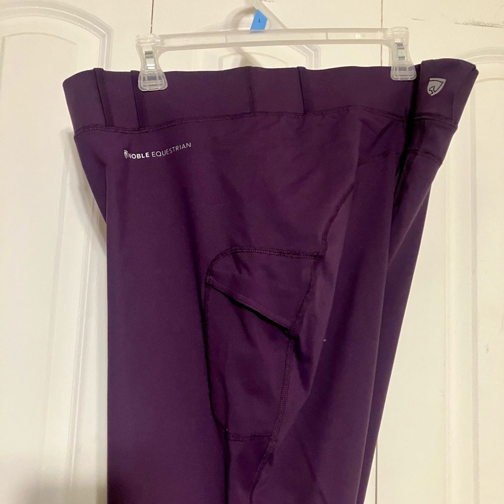 Noble Equestrian Women's equestrian knee patch horse riding tights, breeches